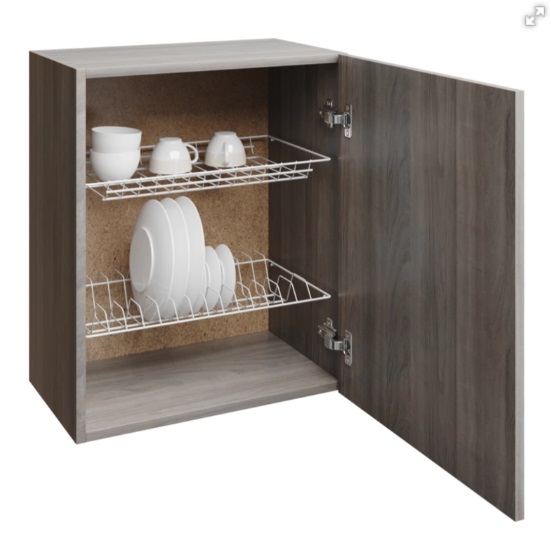 картинка Шкаф навесной кухонный с сушкой 50 шимо/ясень светлый от магазина Евродом