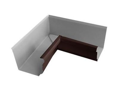 картинка Угол желоба внутренний 120х86 (ПЭ-01-8017-0,5) от магазина Евродом