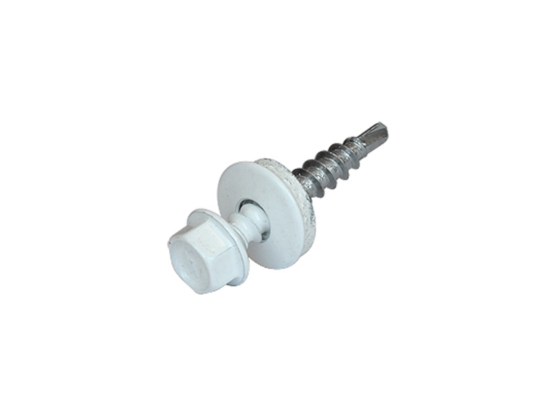 картинка Саморез кров. 4,8х70 RAL-9003 белый сверло от магазина Евродом