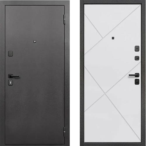 картинка Дверь мет. 7см. Гарда Серебро Белый матовый (960мм, правая) от магазина Евродом