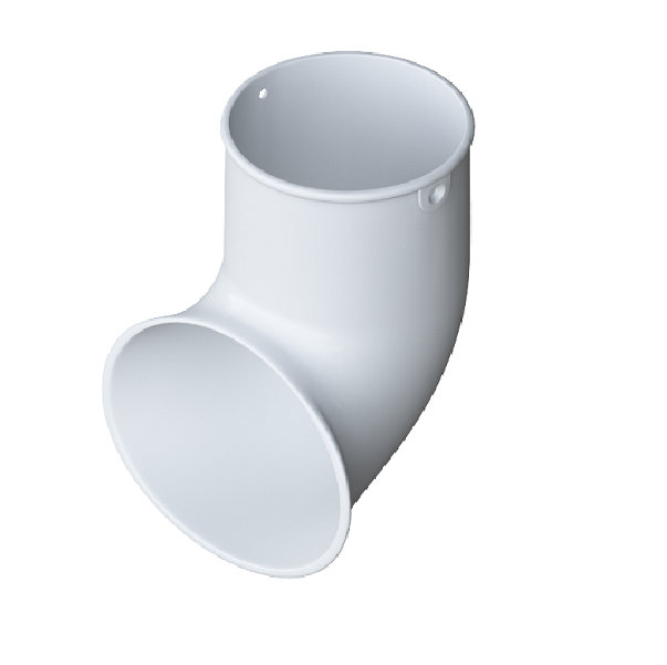 картинка Наконечник трубы нижний (Слив) ПВХ Белый, Альта Профиль от магазина Евродом