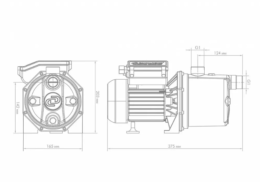картинка Насос поверхностный Джилекс Джамбо 60/35 Н 3002 от магазина Евродом
