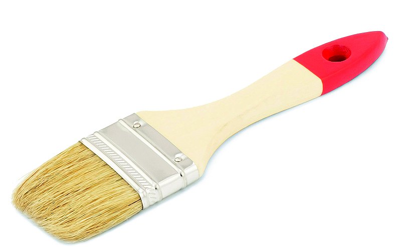 картинка Кисть плоск. 20мм светл. натур/щетина, дерев.лакир от магазина Евродом