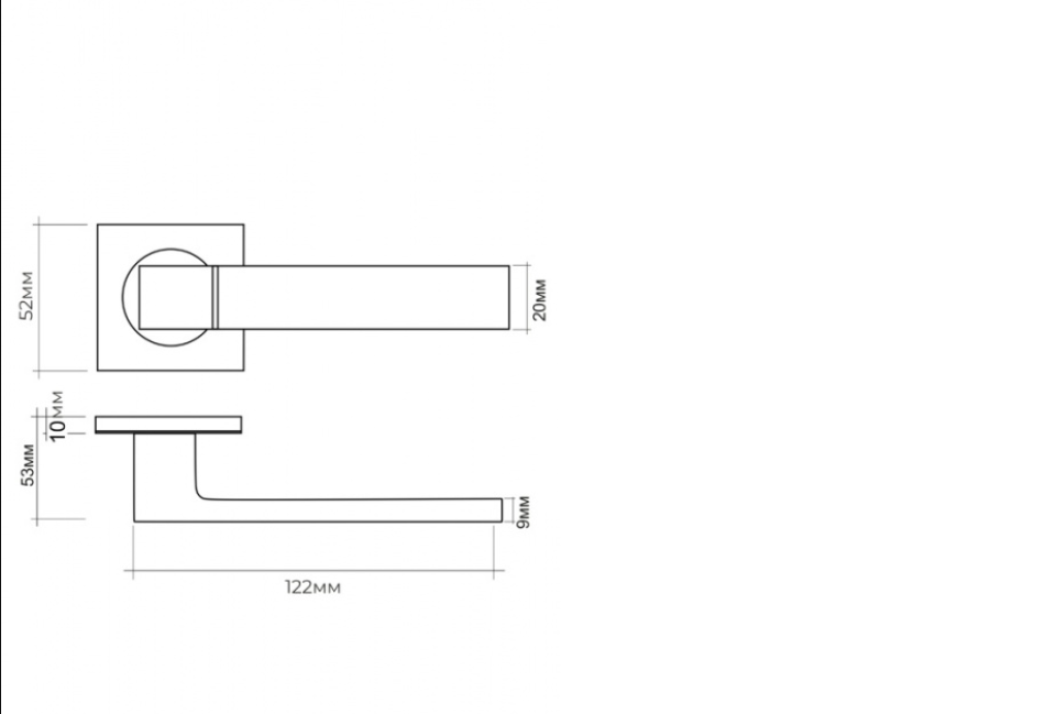 картинка Ручка раздельная BASARA R06.081 SN/CP (Сатин/Хром) от магазина Евродом