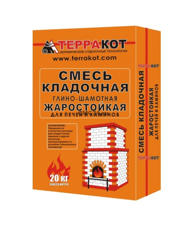 картинка Смесь кладочная глино-шамотная жаростойкая 5 кг от магазина Евродом