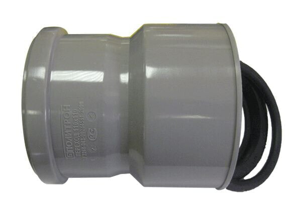 картинка Переход чугун/пластик 125/110 с манжетой Политрон от магазина Евродом