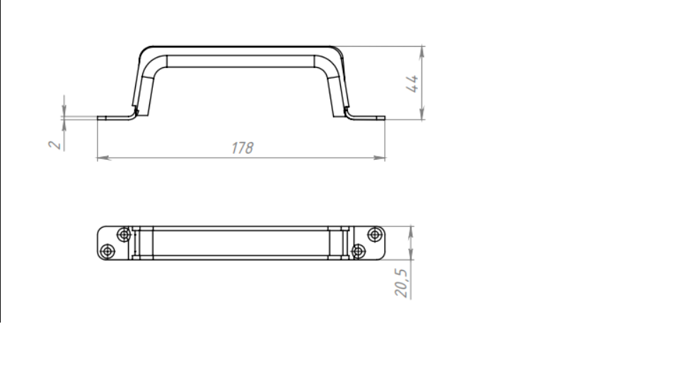 картинка Ручка РС-100-4 полимер Кунгур от магазина Евродом
