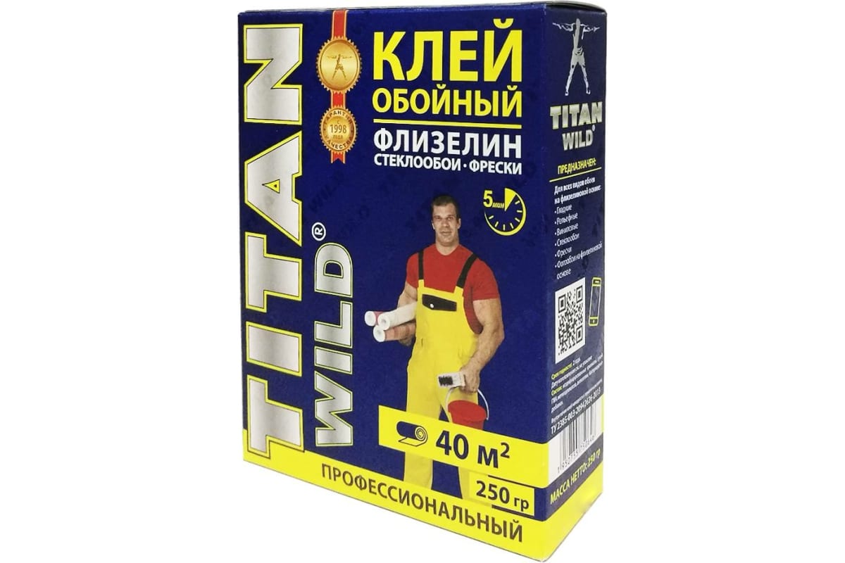 картинка Клей обойный Титан флизелиновый 250г/36 от магазина Евродом