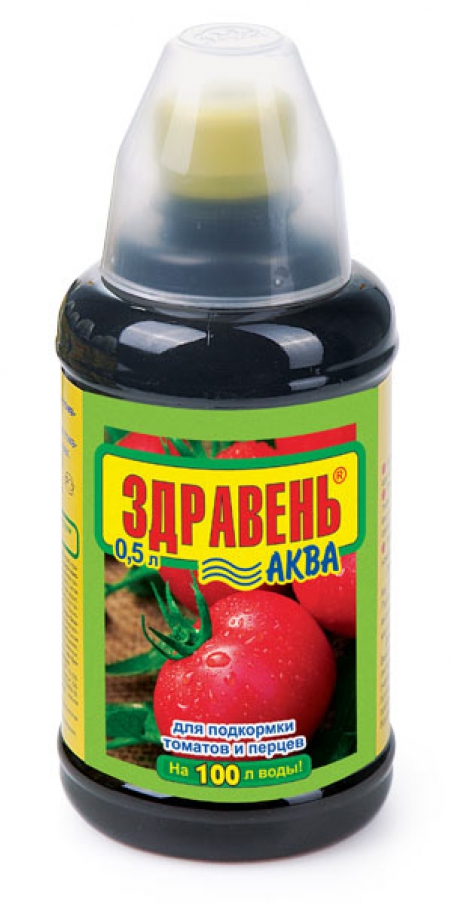 картинка Здравень Аква томаты и перцы 0.5л от магазина Евродом