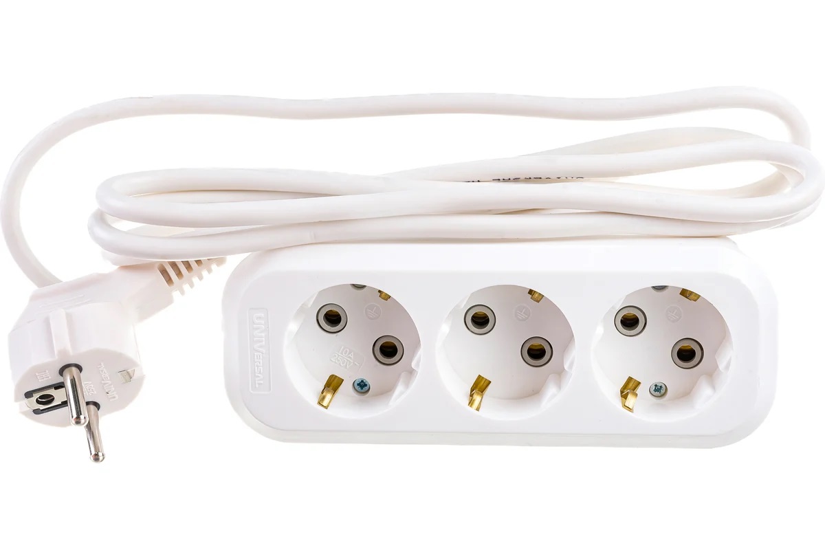 картинка Удлинитель 3х2м У10-554 ПВС 3х0,75 от магазина Евродом