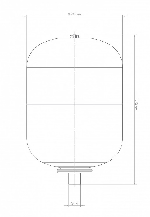 картинка Бак для воды (экспанзомат) Джилекс 14л 7814 от магазина Евродом