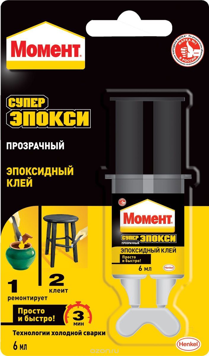 картинка Клей эпоксидный СуперЭпокси шприц 6мл от магазина Евродом