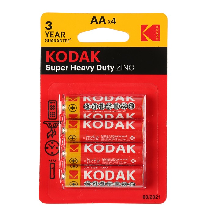 картинка Элемент питания R6-4BL KODAK EXTRA HEAVY DUTY от магазина Евродом