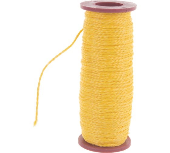 картинка Шнур разметочный капроновый  1,5 мм х 50 м, желтый от магазина Евродом