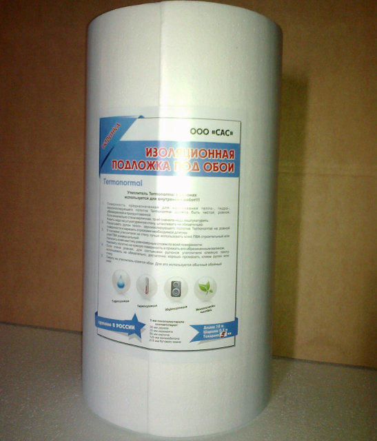 картинка Теплоизолирующие обои Termonormal 3мм 10х0,5м от магазина Евродом