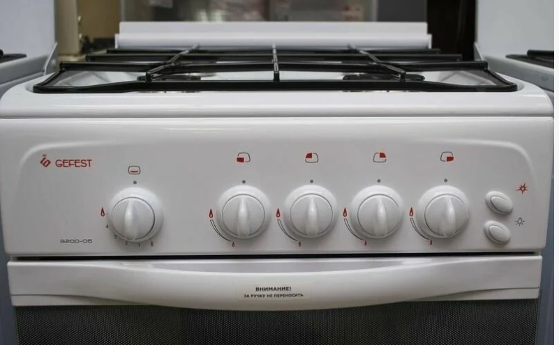 картинка Плита газовая GEFEST 3200-06 белая, 50см от магазина Евродом