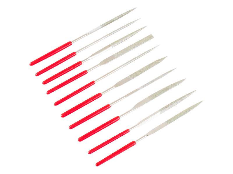 картинка Надфили узкие PVC ручка 3х140 10шт от магазина Евродом