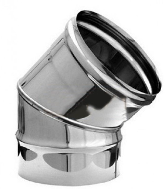 картинка Колено 45гр Ф 80мм (430/0,5мм) (Феррум) от магазина Евродом