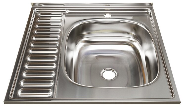 картинка Мойка 60х60 (0,4 мм) правая Эконом от магазина Евродом