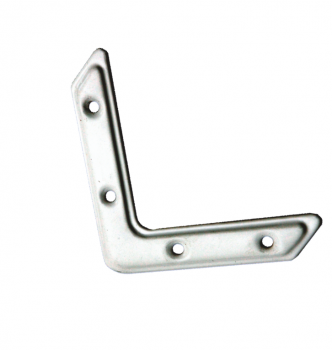 картинка Уголок оконный (75-1) анодир цинк белый от магазина Евродом