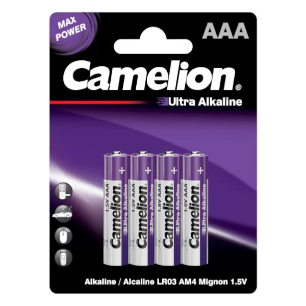 картинка Элемент питания LR03, 24A, Ultra Alkaline Camelion, ААА от магазина Евродом