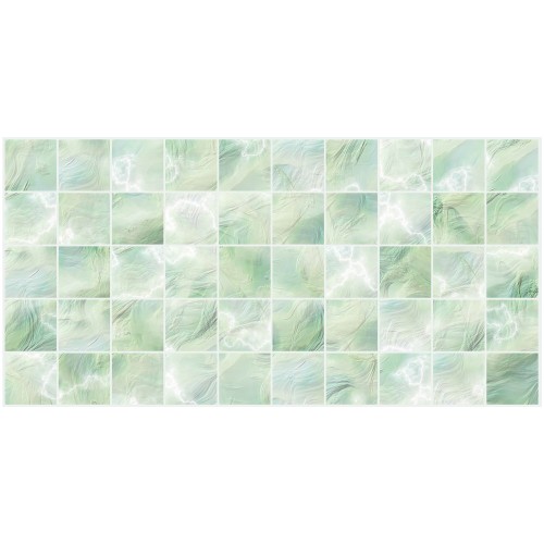 картинка Панель ПВХ Плитка перламутровая зеленая 964*484 (10) от магазина Евродом