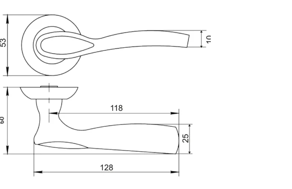 картинка Ручка на раздельном основании  VЕTTORE R07.1313 AB  (Бронза) от магазина Евродом