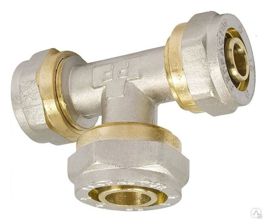 картинка МП Тройник 20х20х20 цанга латунь VT от магазина Евродом