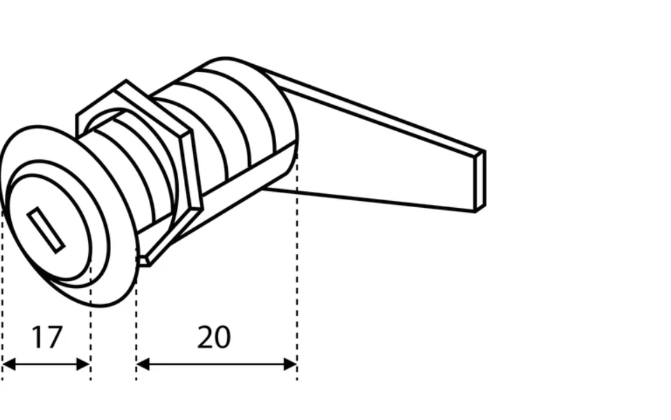 картинка Замок почтовый ЗП 20мм Стандарт от магазина Евродом