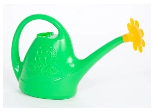 картинка Лейка садовая пластиковая 2,5 л с рассеивателем желтая от магазина Евродом