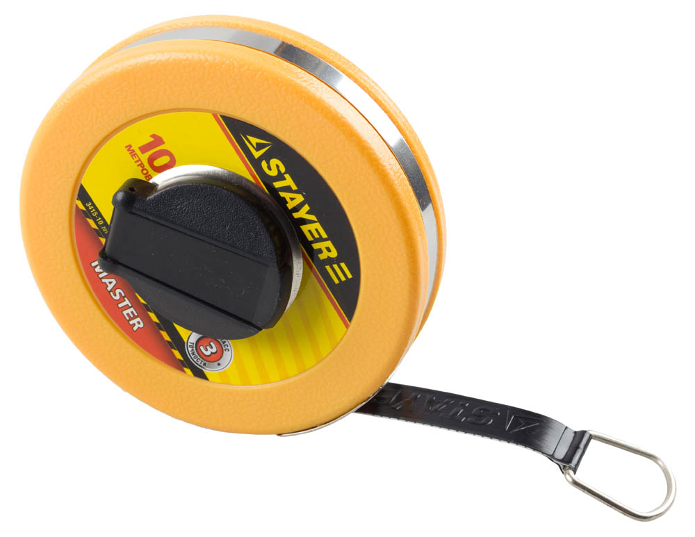 картинка Мерная лента STAYER фиберглассовая, 10м 3415-10 от магазина Евродом