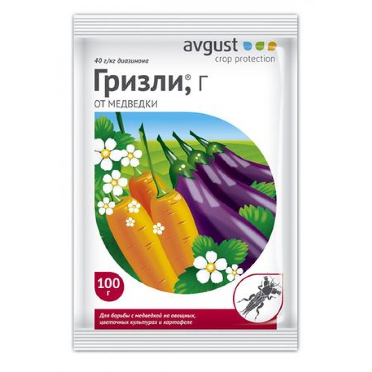 картинка Гризли Инс 100г от медведки Авг от магазина Евродом