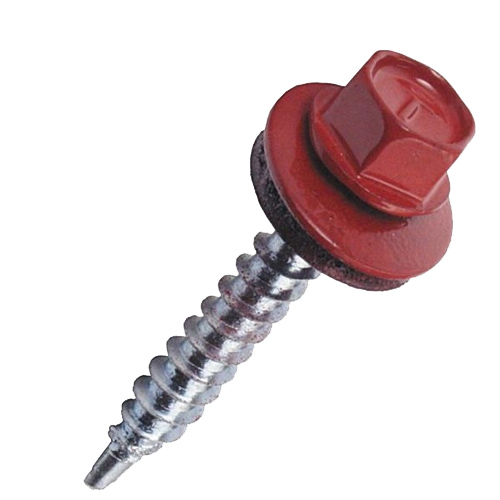 картинка Саморез кров. 4,8х35 RAL-3011 красный сверло от магазина Евродом