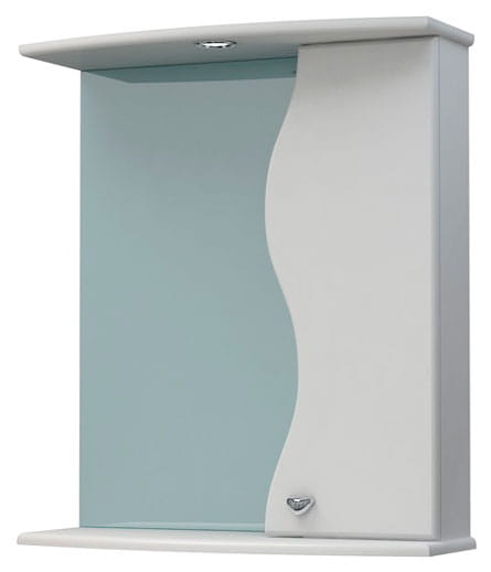 картинка Шкаф-зеркало Флокс 60С белый правый от магазина Евродом