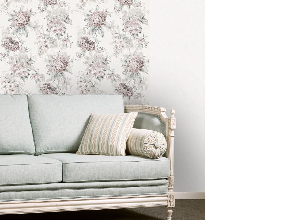 картинка Гортензия 02 В138 обои 0,53*10м Саратов С32М от магазина Евродом