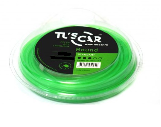 картинка Леска для триммера TUSCAR "Round", Standart, 2.4mm*12m от магазина Евродом