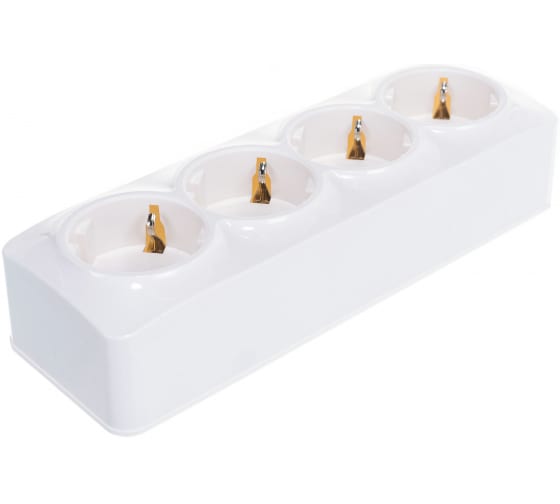 картинка Розетка IONICH 4-м  с/з белый 1/160 1447 от магазина Евродом