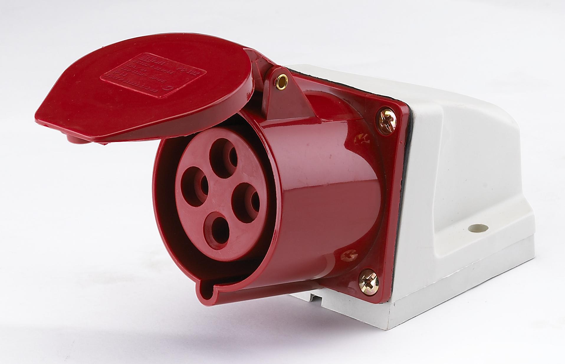 картинка Розетка 114 стационарная 3Р+РЕ 16А 380В IP44 ИЭК от магазина Евродом