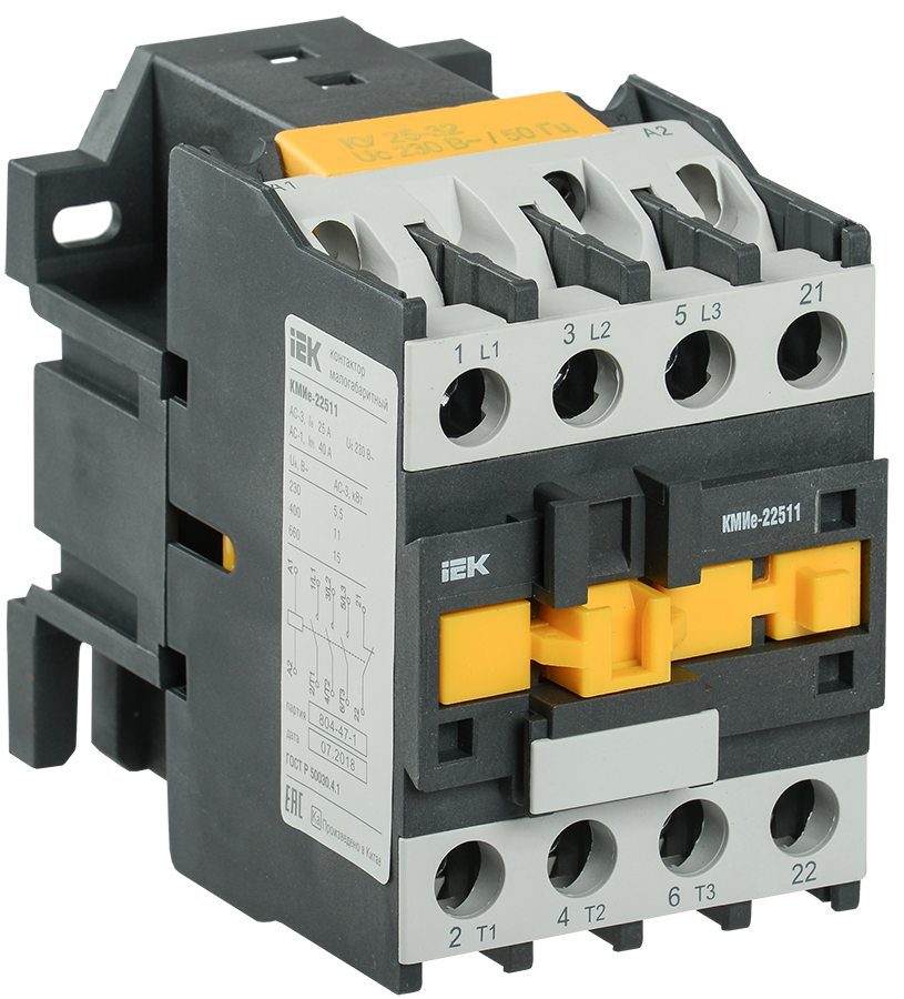 картинка Магнитный пускатель КМИ-22510 25А 230В/АС3 1НО IEK от магазина Евродом