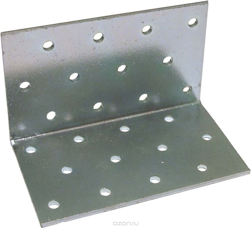 картинка Крепежный уголок равносторонний 60х60х100х2,0мм KUR-60х100 от магазина Евродом