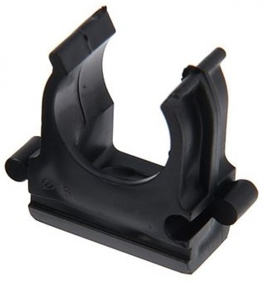 картинка Держатель клипса для трубы ПНД черная 25мм от магазина Евродом