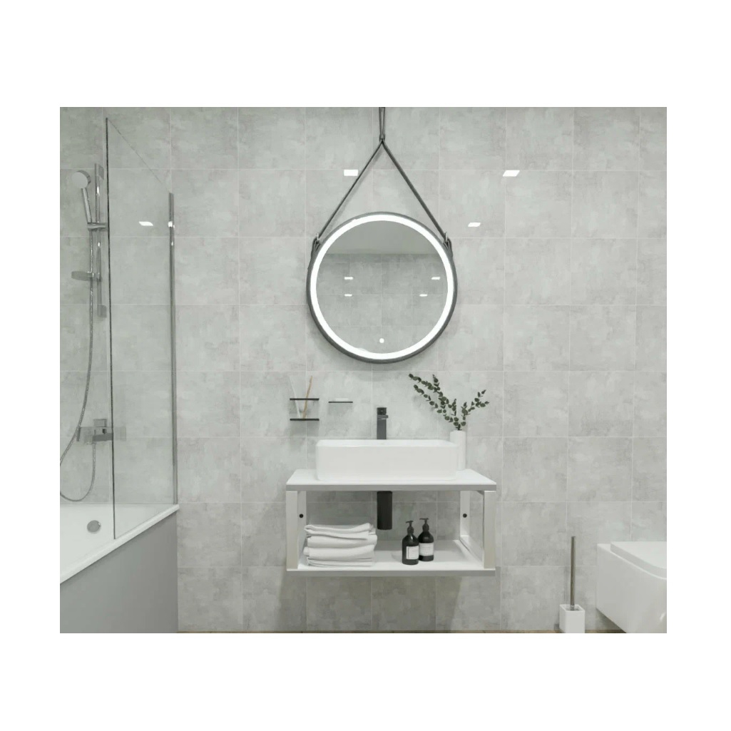 картинка Панель отделочная ПВХ Бетон Чикаго плитка самоклеящаяся от магазина Евродом