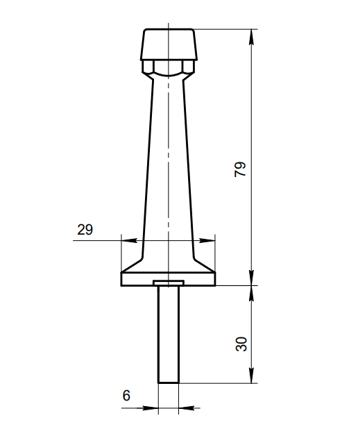картинка Упор дверной DS-0015-GМ от магазина Евродом