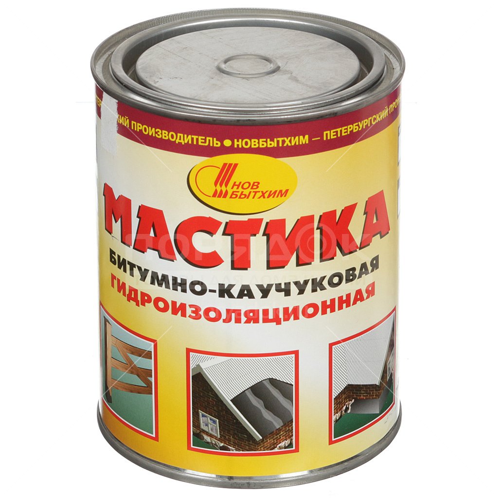 картинка Мастика НБХ битумно-каучуковая 1,0л от магазина Евродом