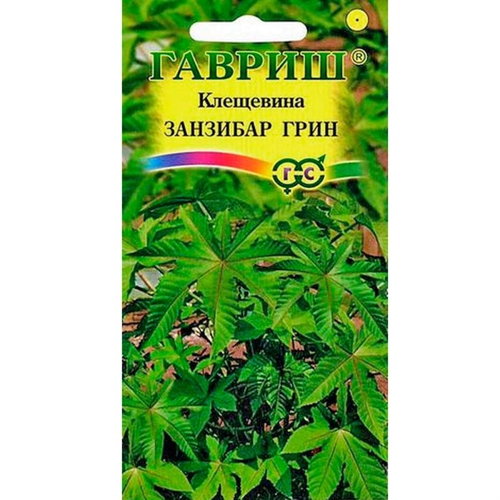 картинка Клещевина Занзибар Грин  5 шт. Г семена от магазина Евродом