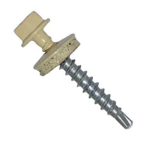 картинка Саморез кров. 5,5х19 RAL-1014 слоновая кость сверло от магазина Евродом