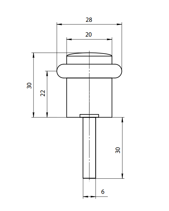 картинка Упор дверной DS-0013-АС от магазина Евродом