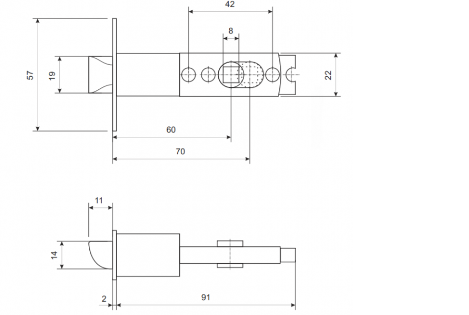 картинка Защёлка Vanger 6072-05-BLM от магазина Евродом