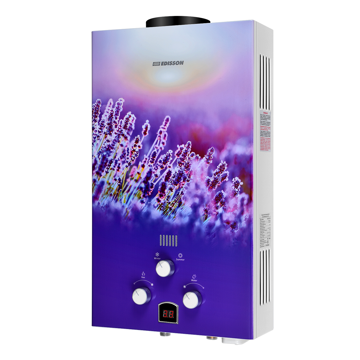 картинка Газовый проточный водонагреватель EDISSON E 20GD (Лаванда) от магазина Евродом