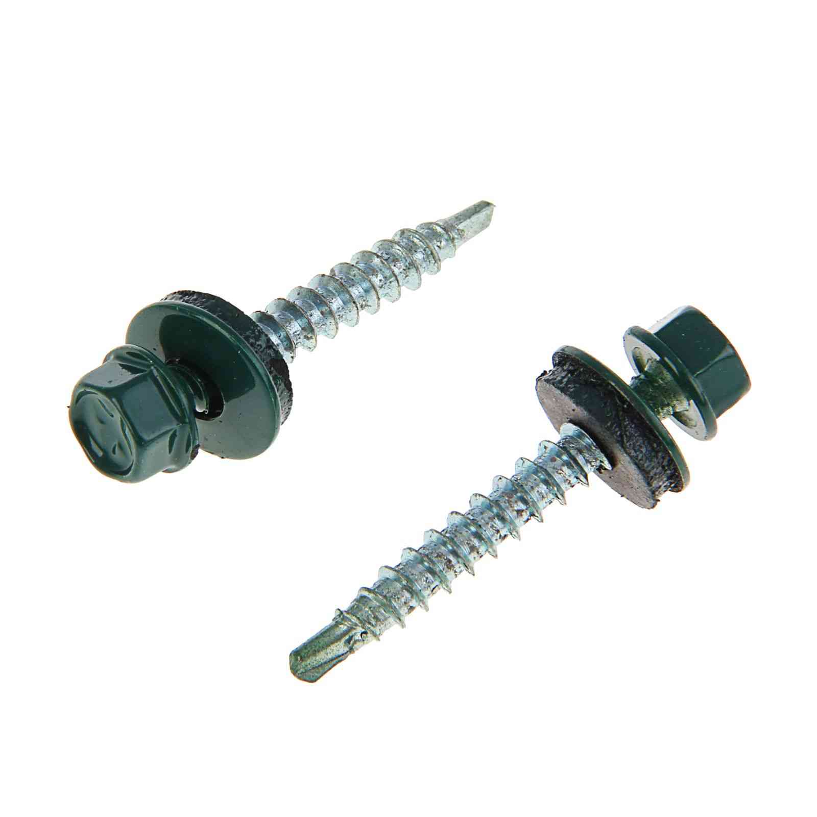 картинка Саморез кров. 4,8х70 RAL-6005 зеленый сверло от магазина Евродом